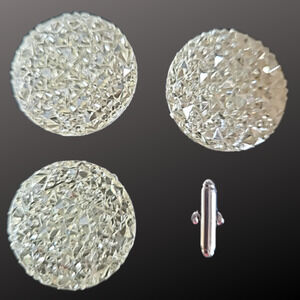Blanket Links Horse Show Number Pins Set of 4 Clear Crystals